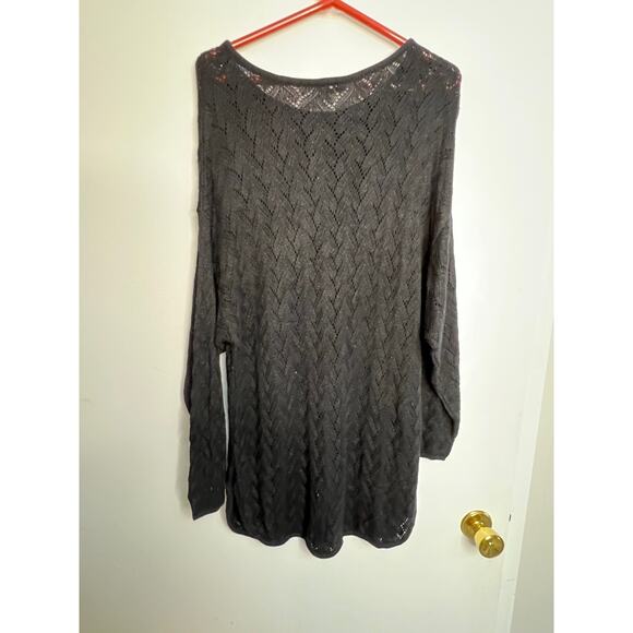 Zero To Sixty Black Womens Trisha Sayad Sweater Size One Size Fits All! - Picture 5 of 6